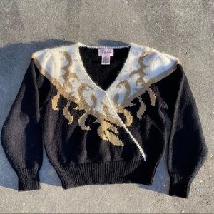 80s Vintage Jaclyn Smith Sweater in Black